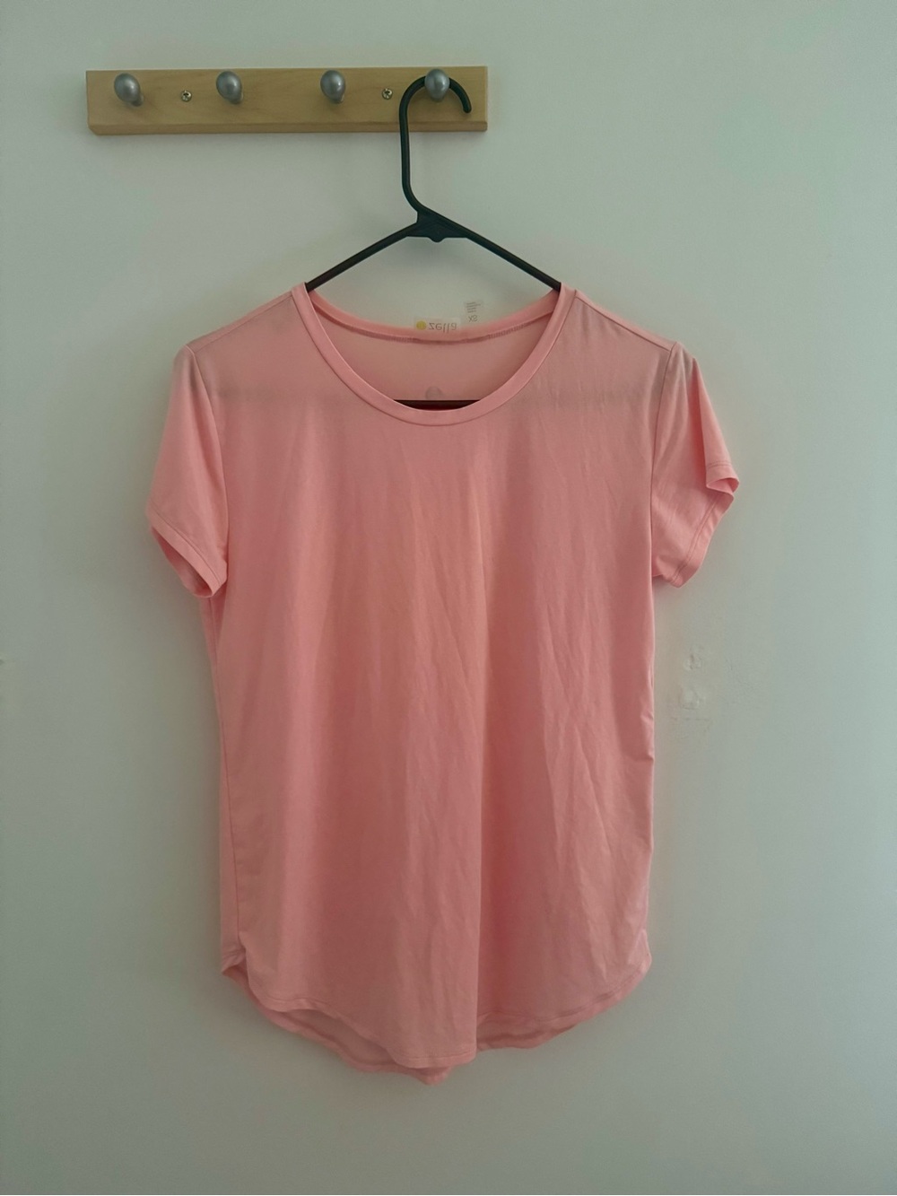 Zella Short Sleeve Crewneck Tee in Light Pink